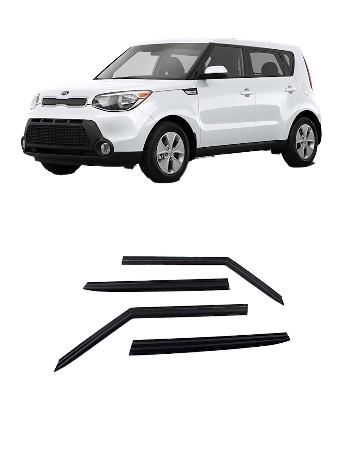 Kia Soul 2013-2018 Arası Cam Rüzgarlık OEM (Made in Korea)