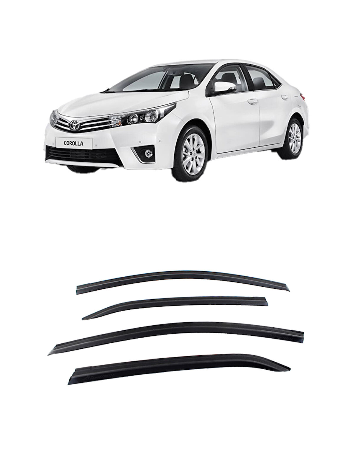 Toyota Corolla 2014-2018 Arası Cam Rüzgarlık OEM (Made in Korea)