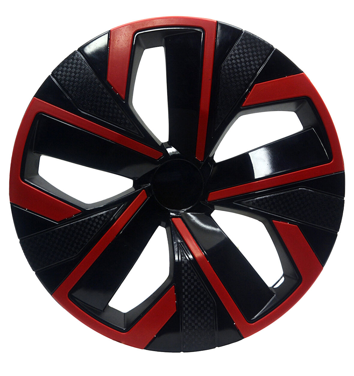 Jant Kapağı Kırılmaz Çıtalı 15" Yeni Model Kırmızı Çıtalı 4'lü (TAKIM OLARAK)