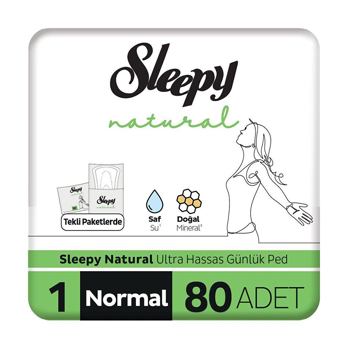 Sleepy Natural 80'li Günlük Ped