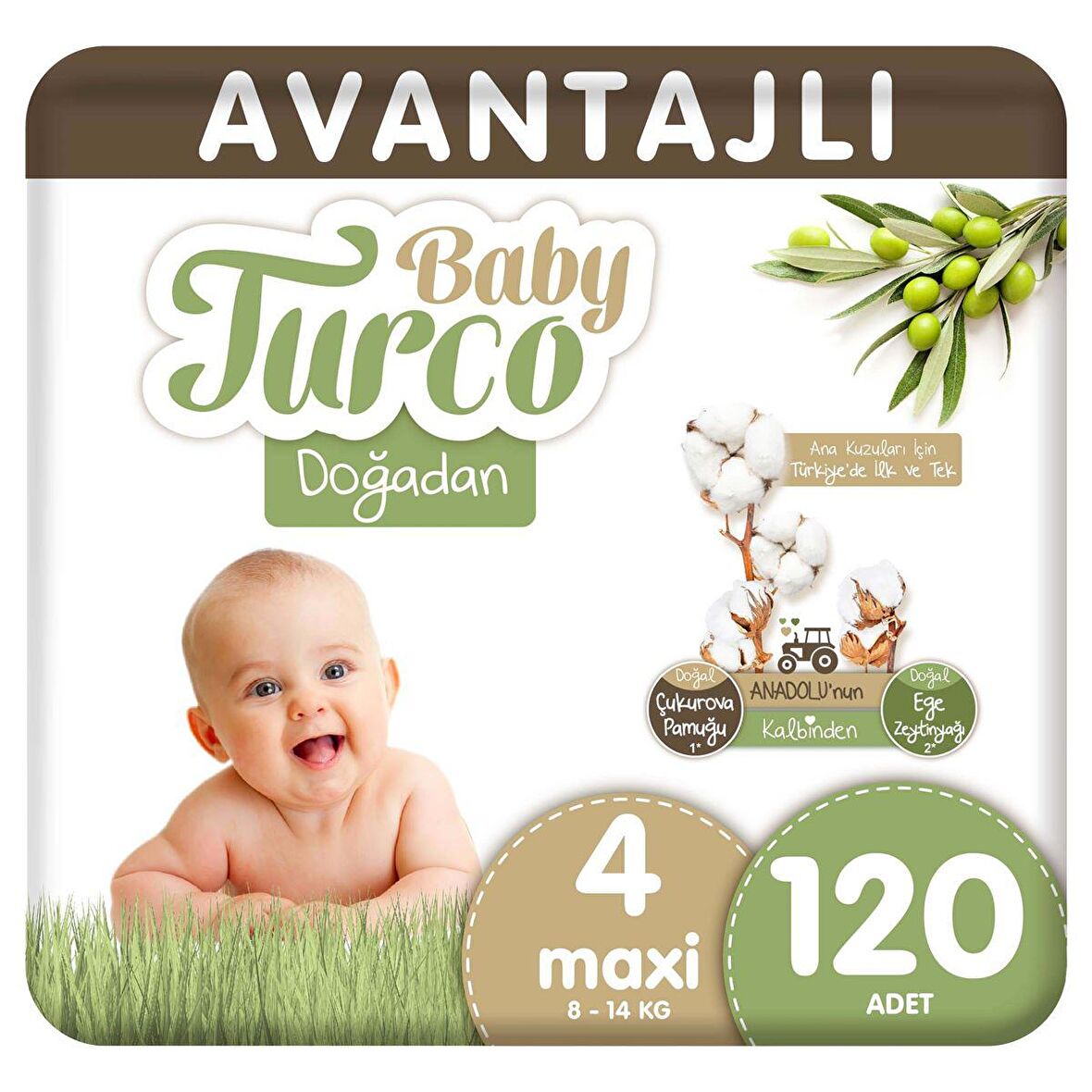 Baby Turco Doğadan 4 Numara Maxi 120'li