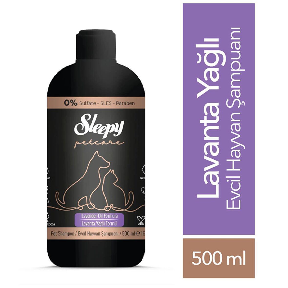 Sleepy Petcare Lavanta Yağlı Evcil Hayvan Şampuanı 500 ml