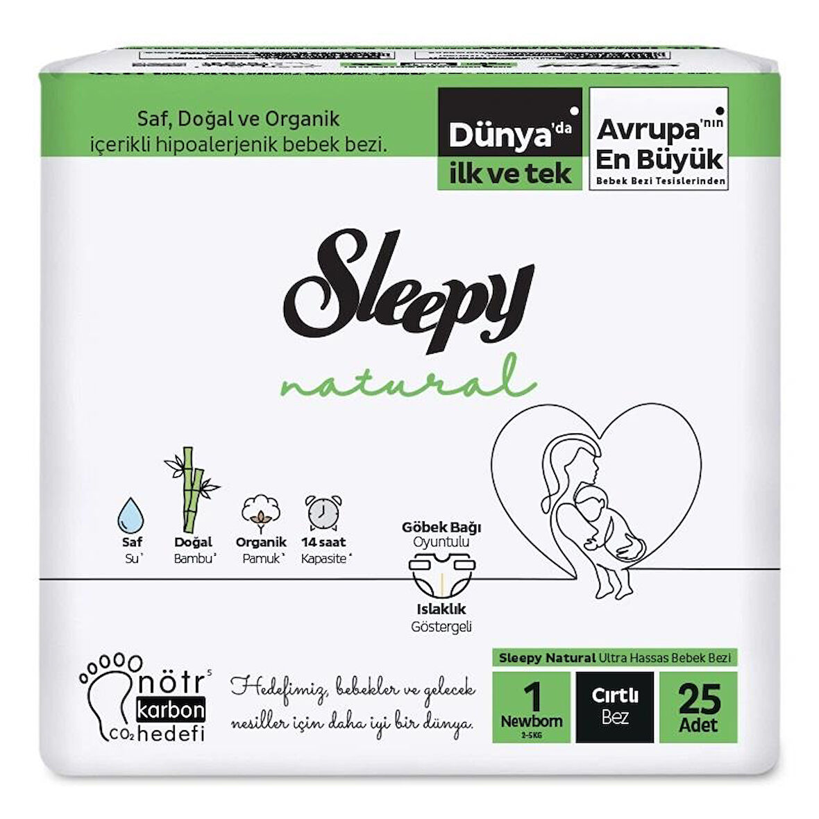 Sleepy Bebek Bezi 1 Numara 2-5 Kg Arası 25 Adet