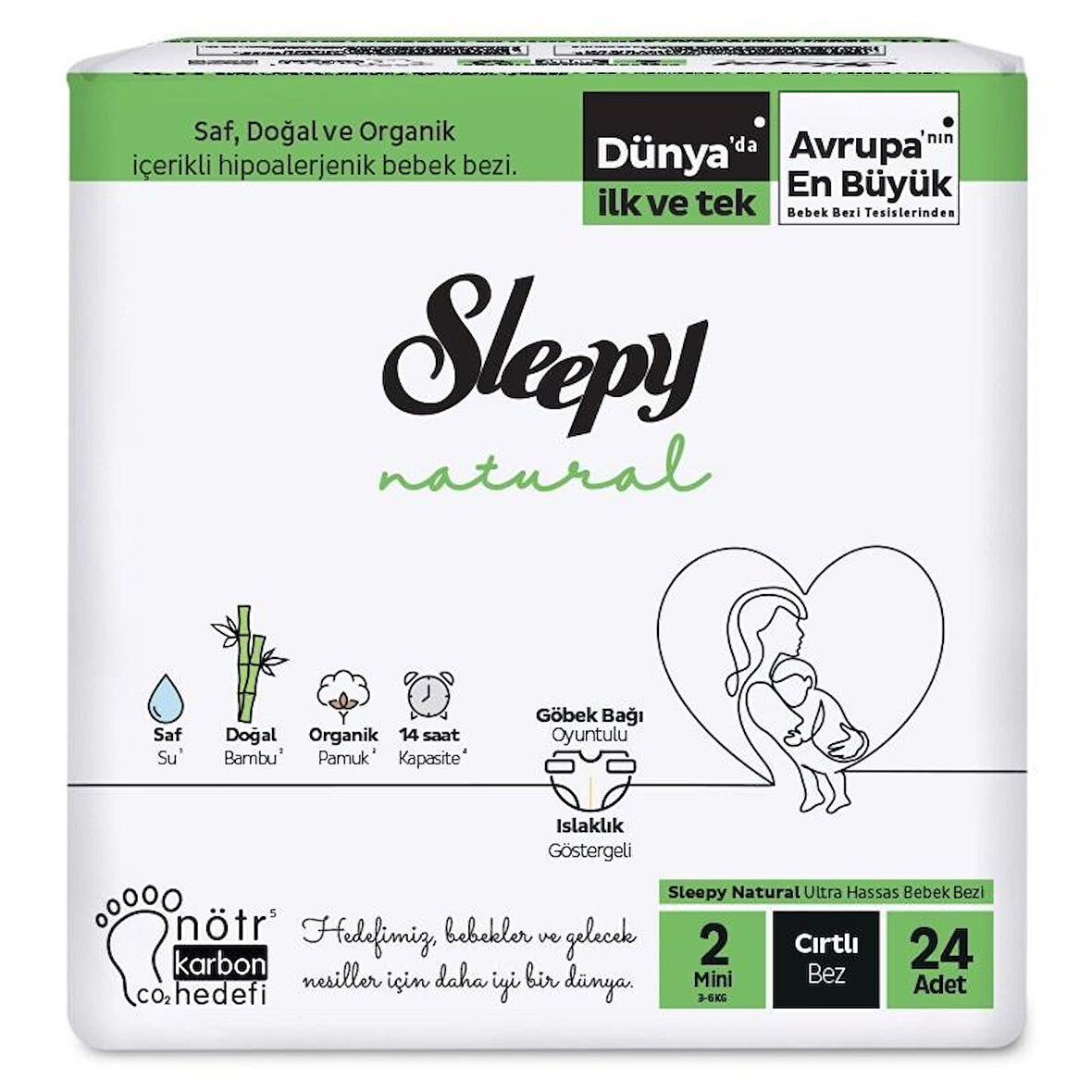 Sleepy Bebek Bezi 2 Numara 3-6 Kg Arası 24 Adet