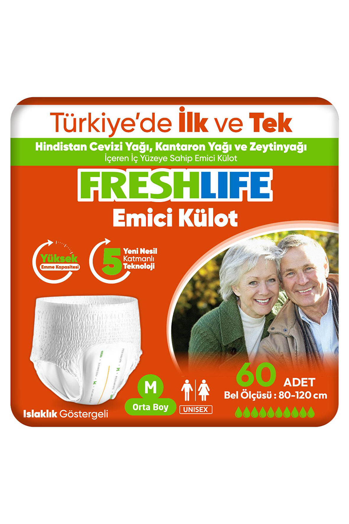 Freshlife Medium Emici Külot 30’lu 2 Paket (60 Adet)