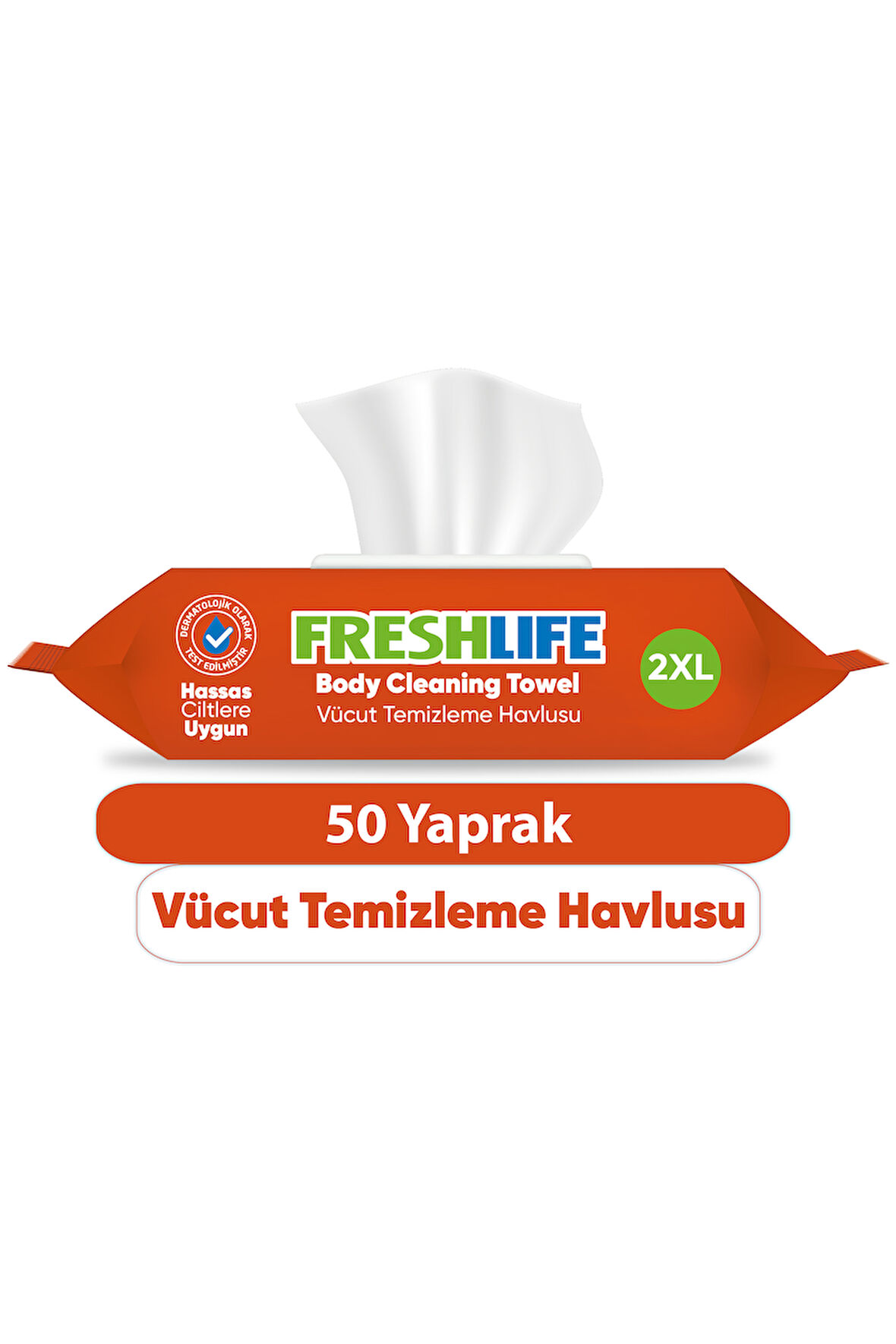 Freshlife Vücut Temizleme Havlusu 50 Yaprak