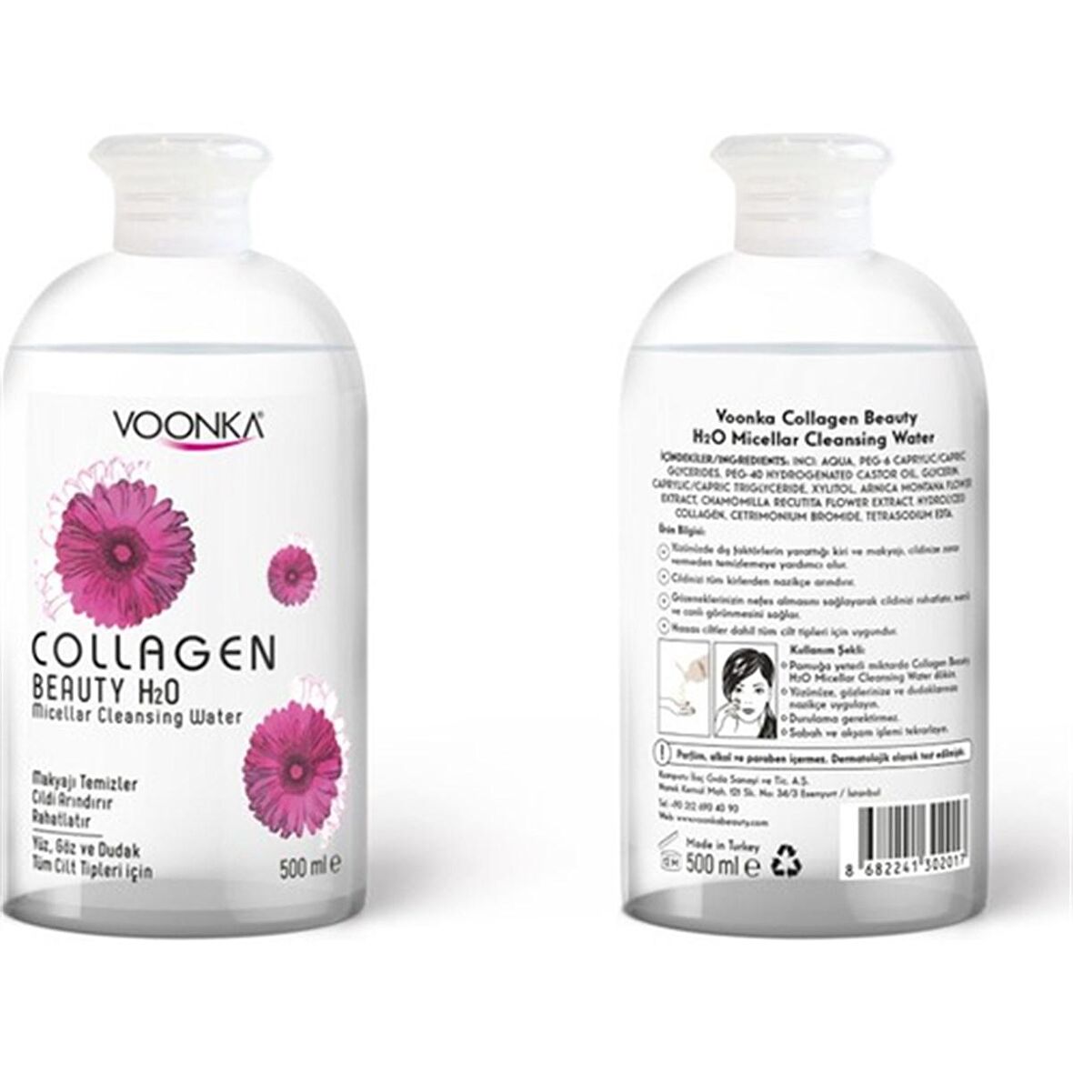  Voonka Collagen Beauty H2O Misel Su 2x500 ml