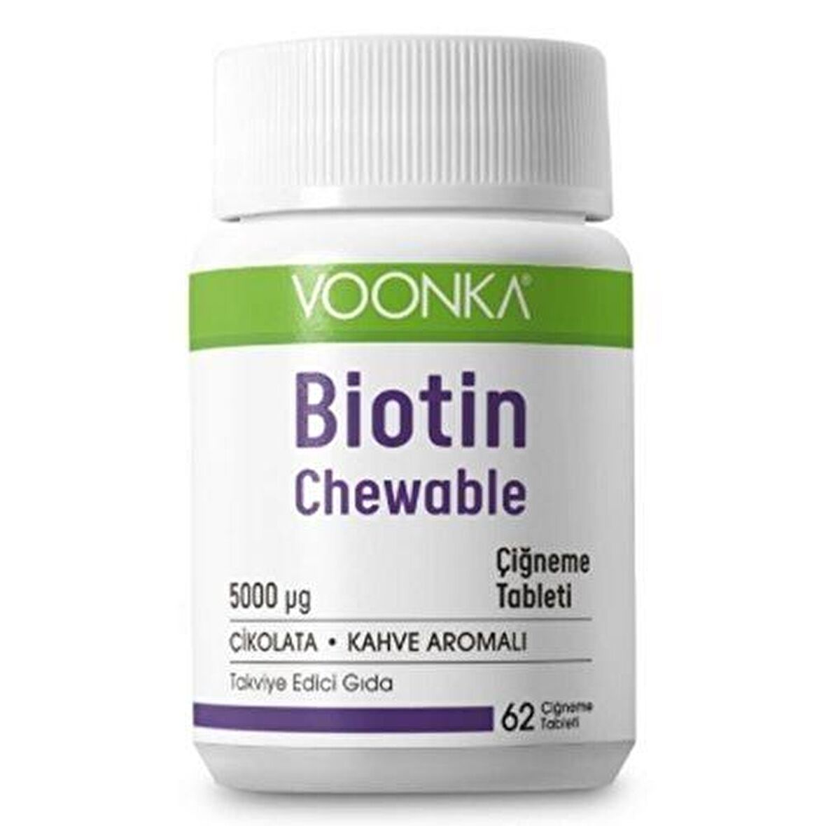 Voonka Biotin Chewable 62 Çiğneme Tableti