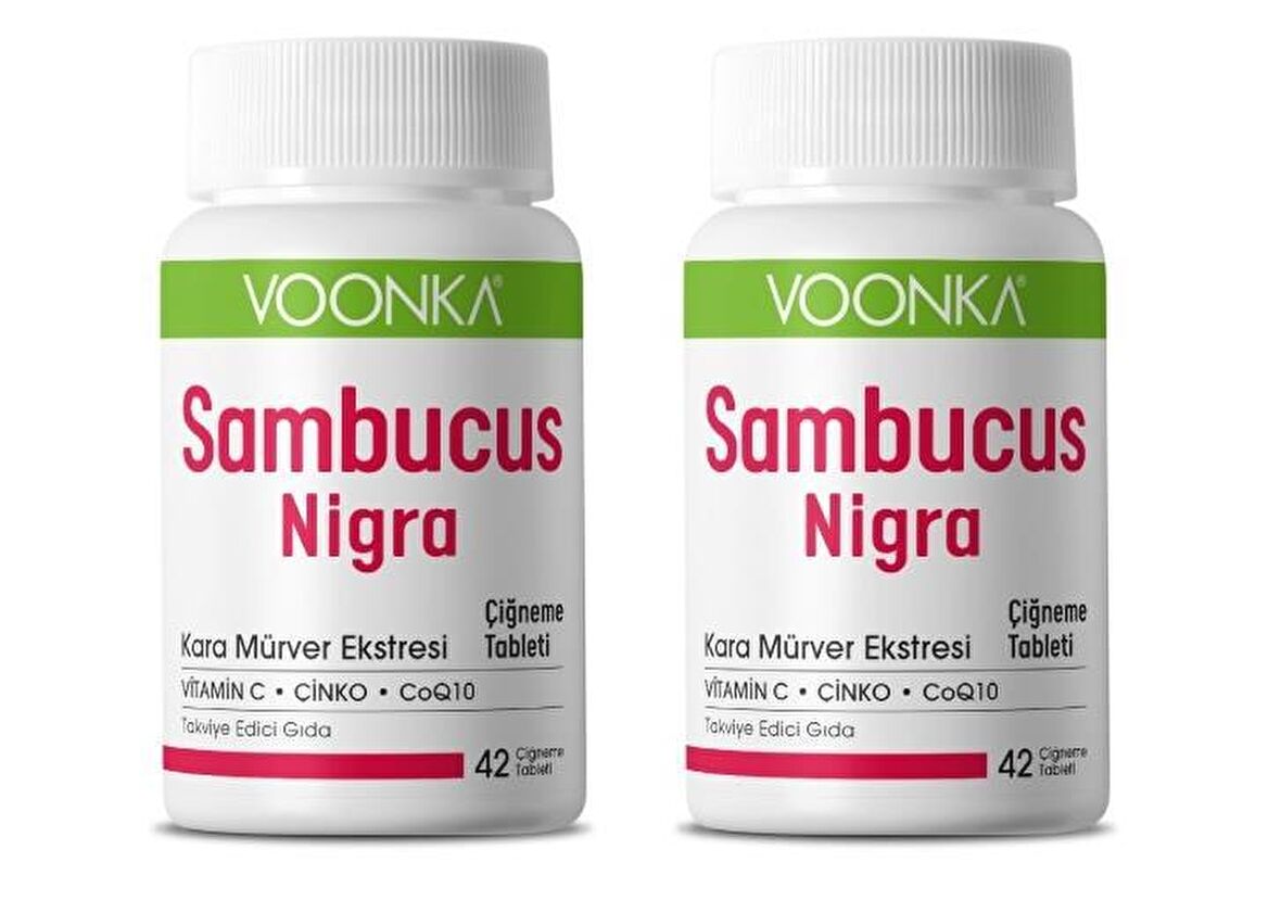 Voonka Sambucus Nigra Çiğneme 42 Tablet 2 Adet