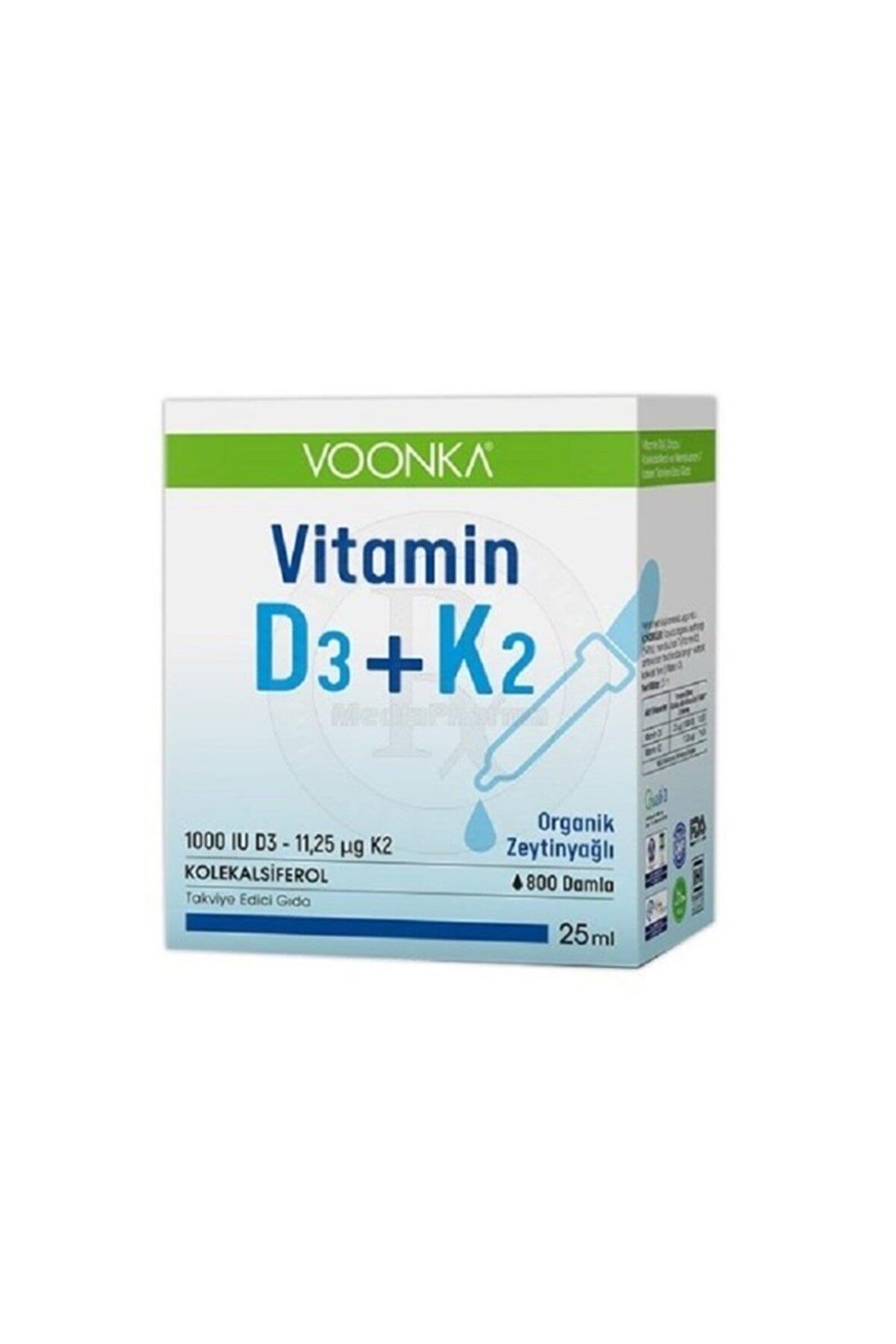 Voonka Vitamin D3+K2 Damla 25 ml