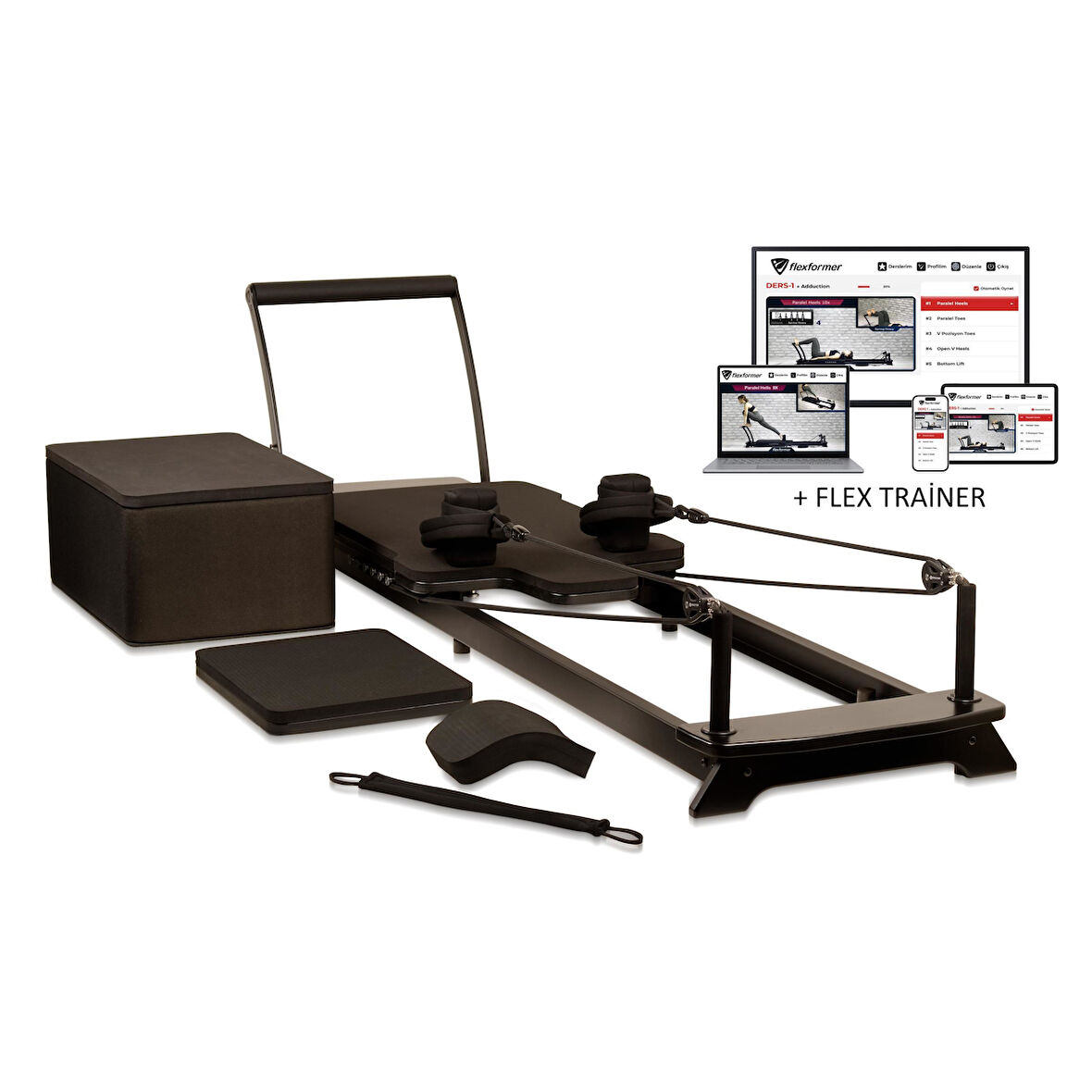 Flexformer Ev Tipi Pilates Reformer Aleti Ve Yapay Zeka Trainer Egzersiz Program Oluşturucu