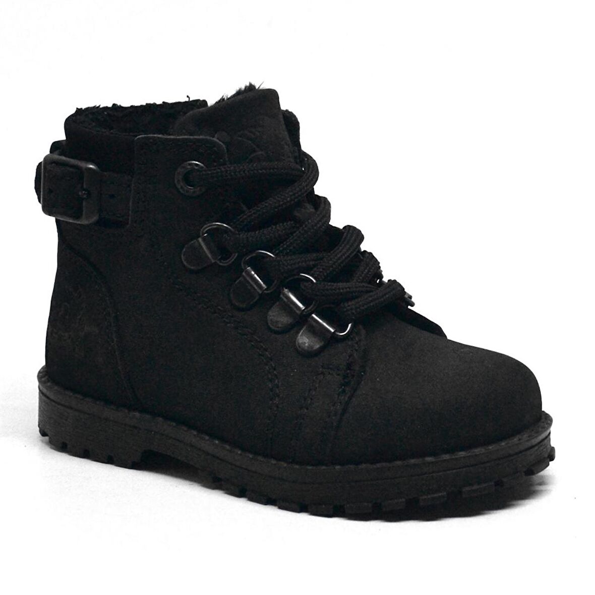 Griffon Hakiki Deri Siyah Nubuk Kürklü Bebek Bot