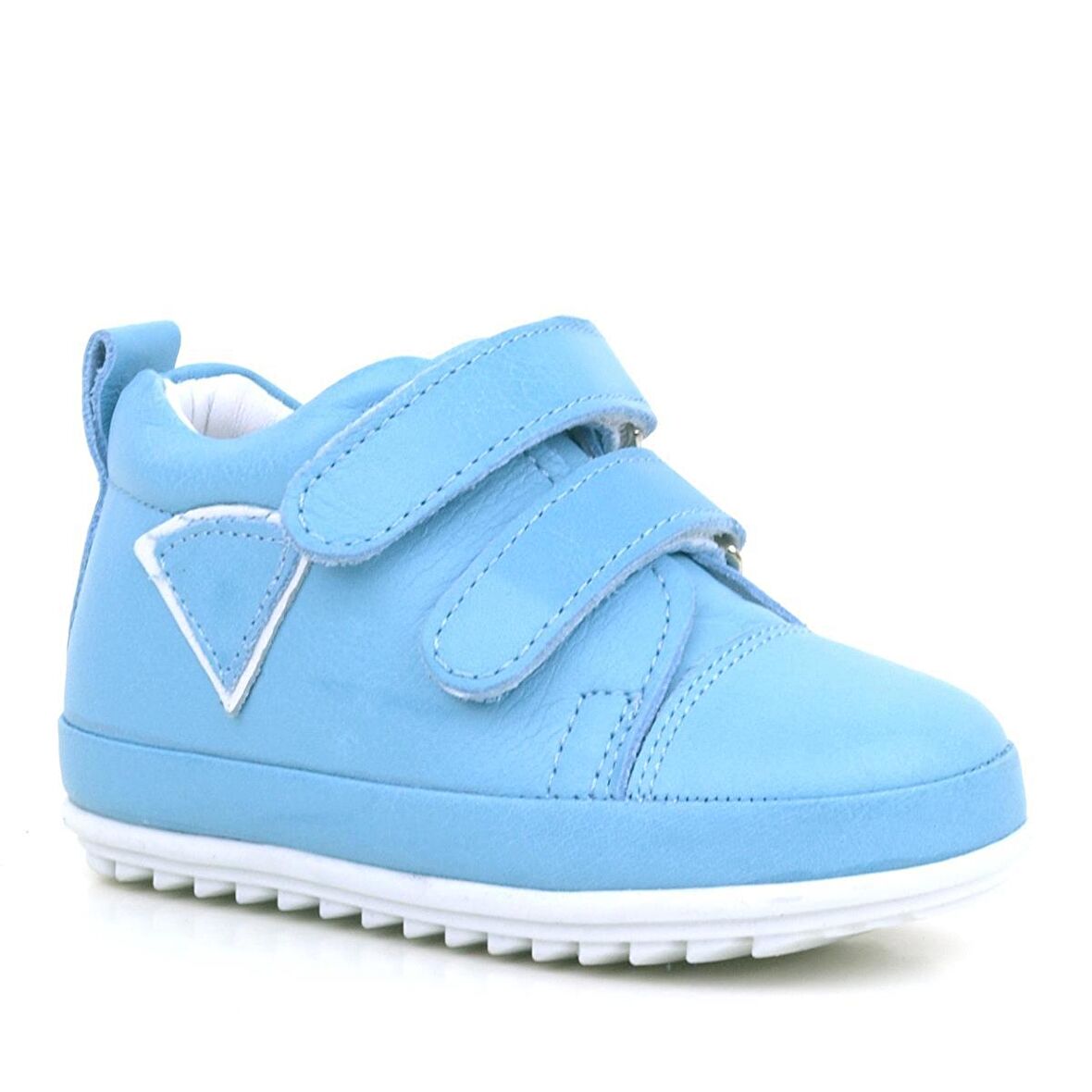 Rakerplus Scrat Hakiki Deri Mavi Beyaz İlk Adım Ayakkabı
