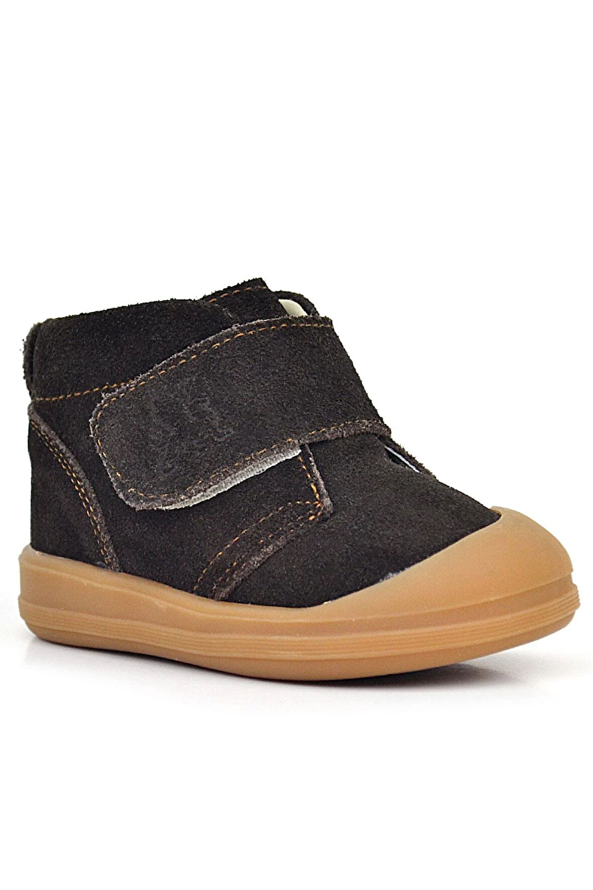 Rakerplus Yoohoo Hakiki Deri Kahverengi Cırtlı Unisex Bebek Bot