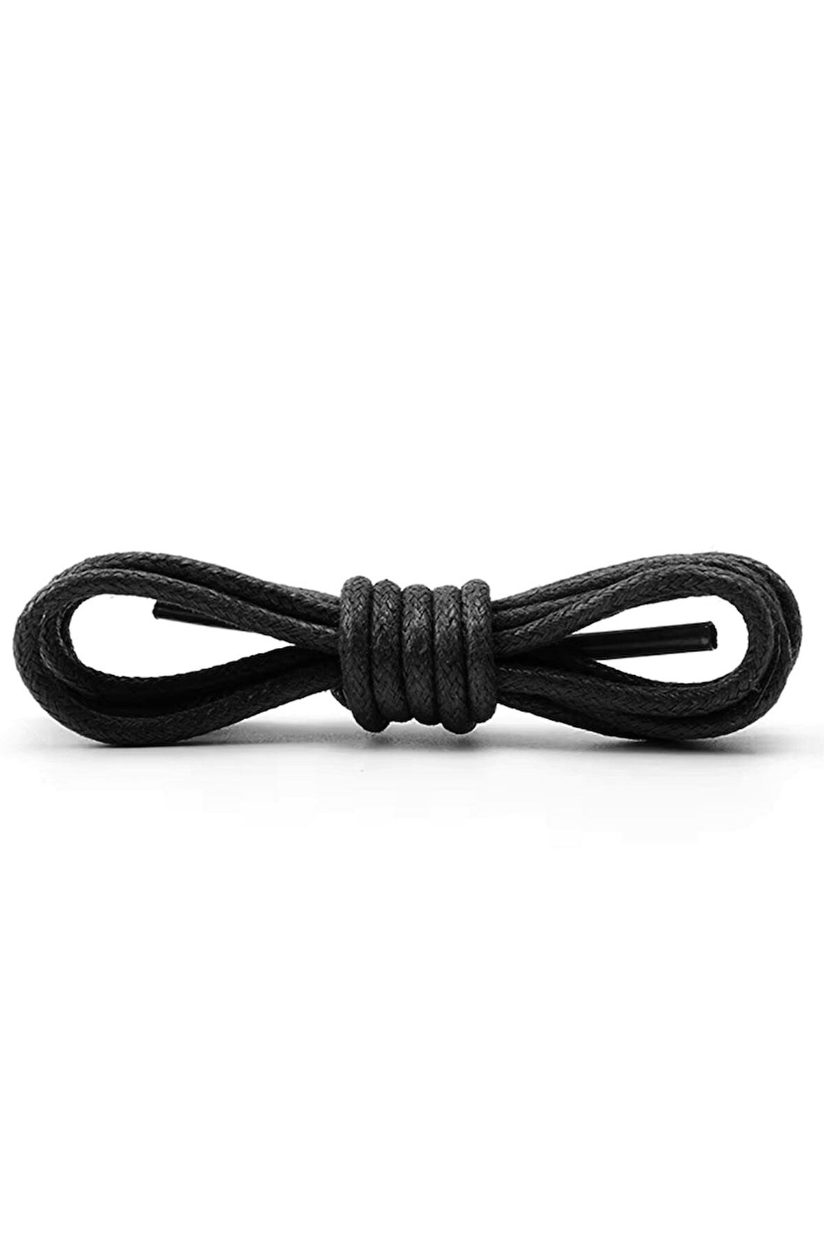 100 Cm Siyah Mumlu Klasik Ayakkabı Bağcığı