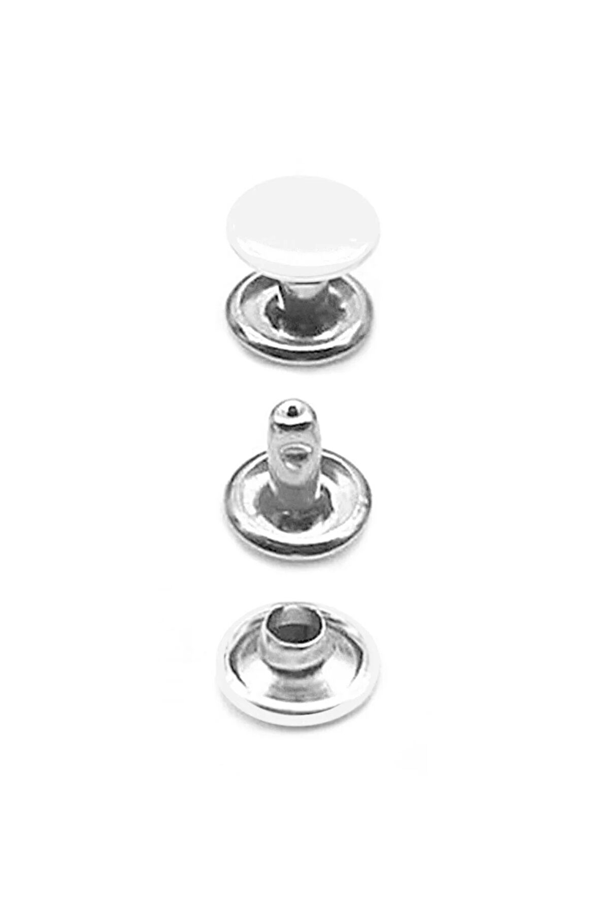 5 MM 00 No Beyaz Renkli Perçin Rivet 30 Adet
