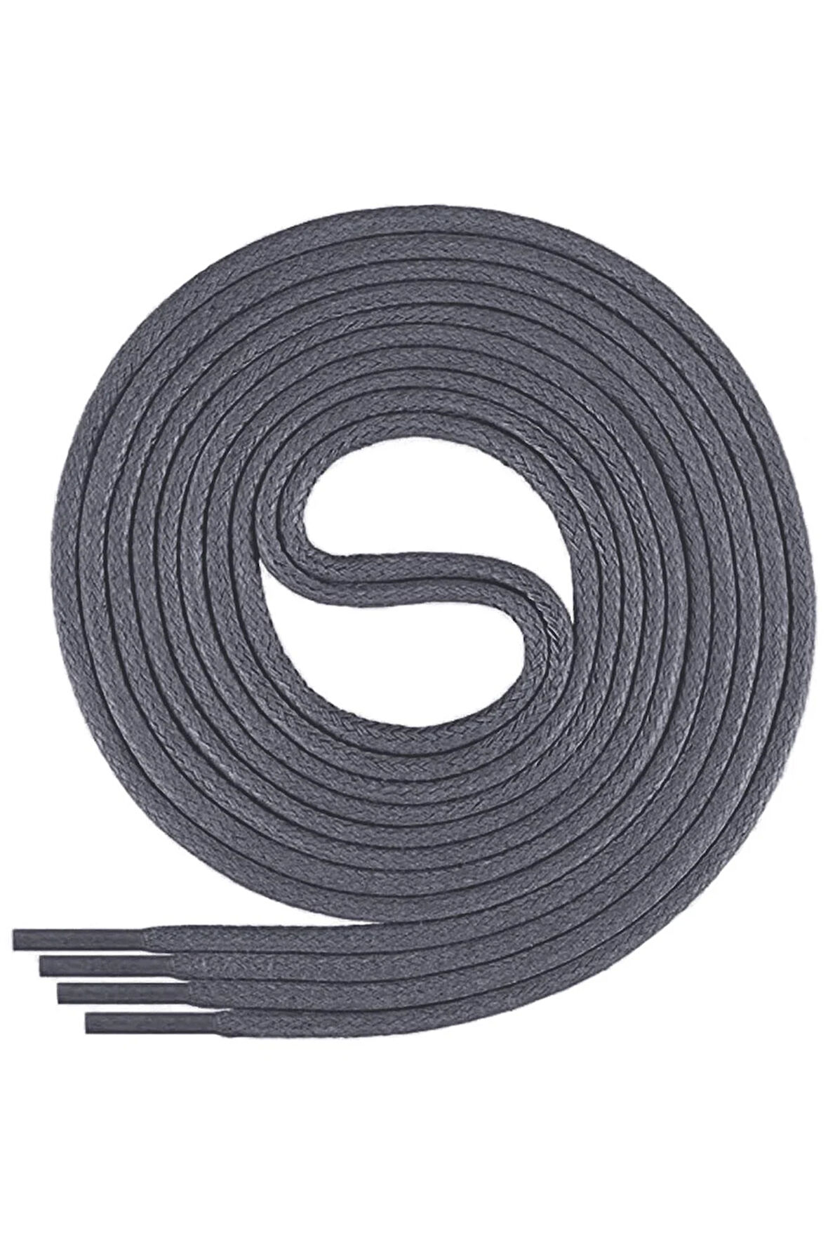 110 Cm 4 MM Koyu Gri Yuvarlak 1 Çift Ayakkabı Bağcığı