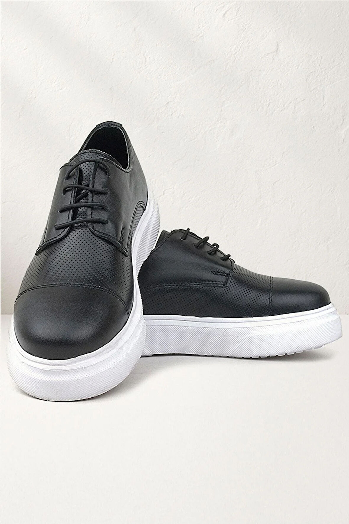 Rakerplus Siyah Yüksek Hafif Taban Çocuk Klasik Ayakkabı