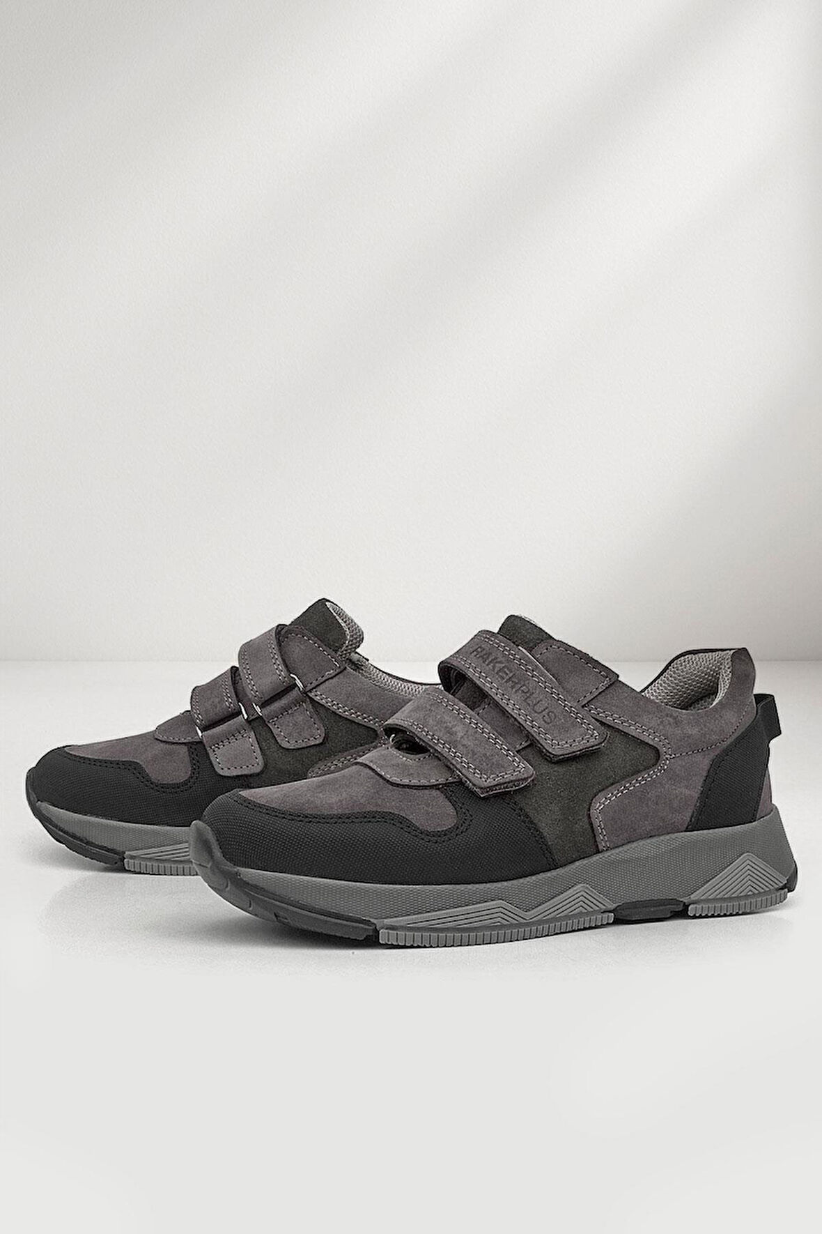 Rakerplus Hakiki Deri Gri Çocuk Sneakers Spor Ayakkabı