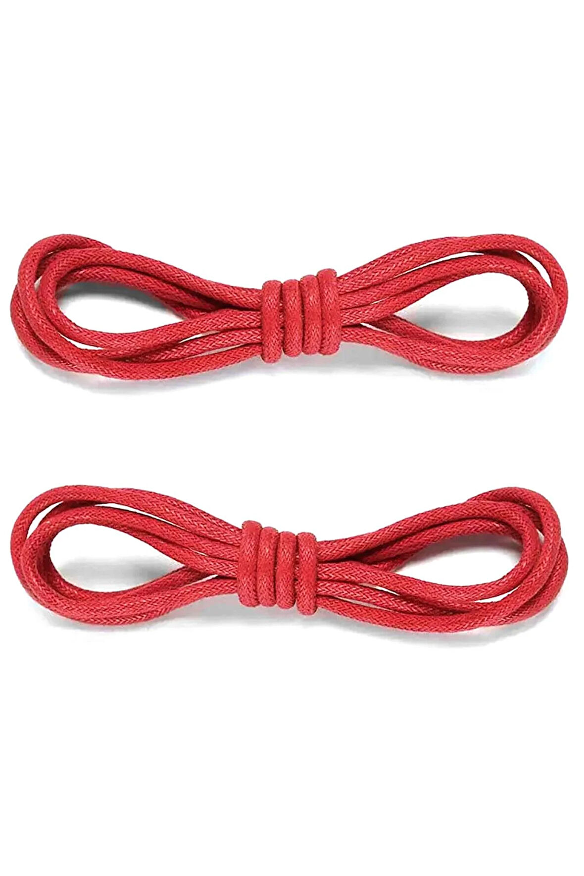 50 Cm Kırmızı Mumlu Klasik Ayakkabı Bağcığı