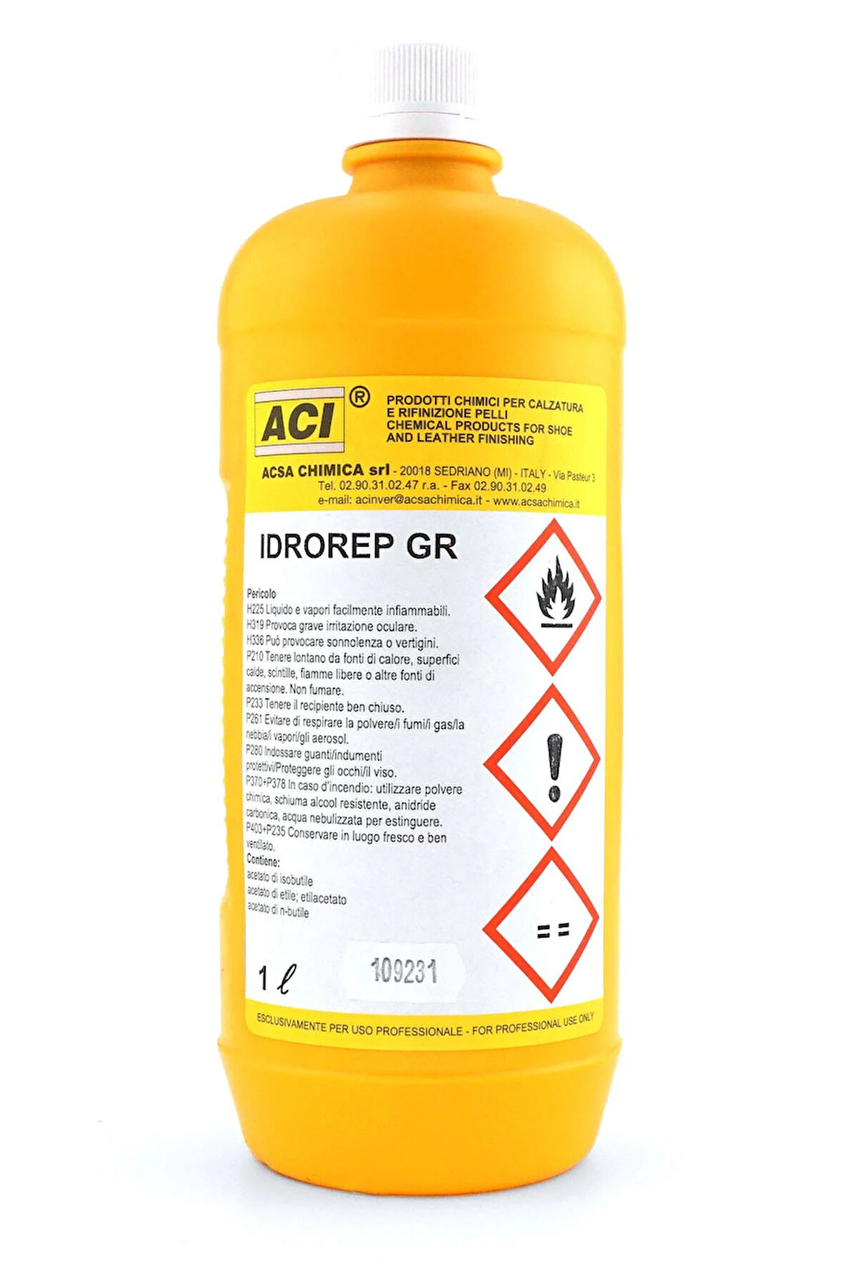 ACI IDROREP GR Profesyonel 1 Litre Su İtici ve Deri Yüzey Koruyucu