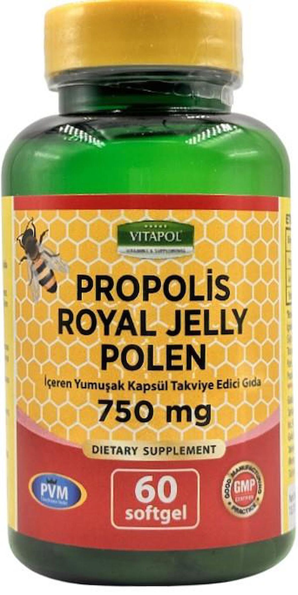Vitapol Propolis Arı Sütü Polen 750 Mg 60 Kapsül