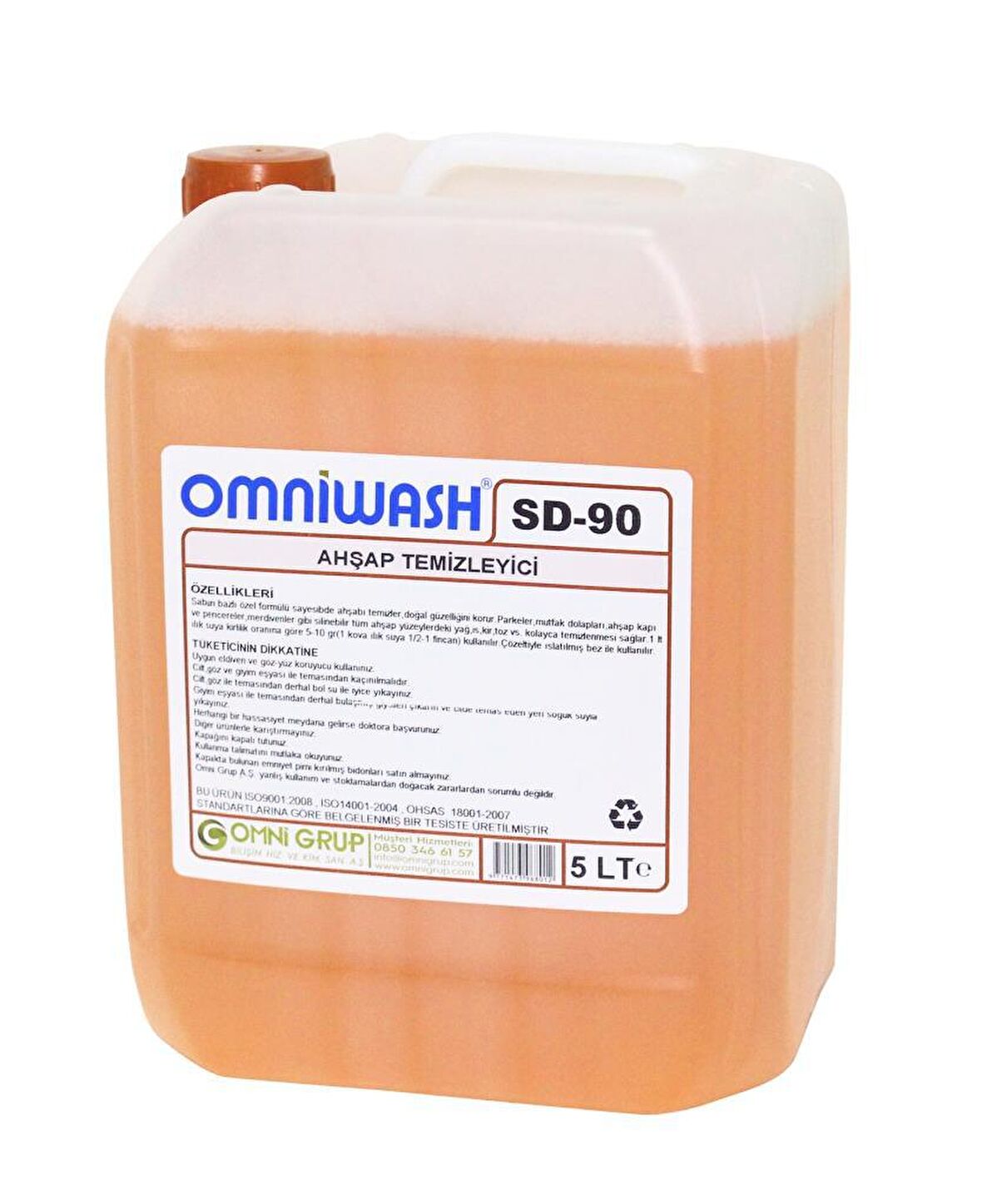 Omniwash SD-90 Ahşap Sıvı Yüzey Temizleyici 5 lt 