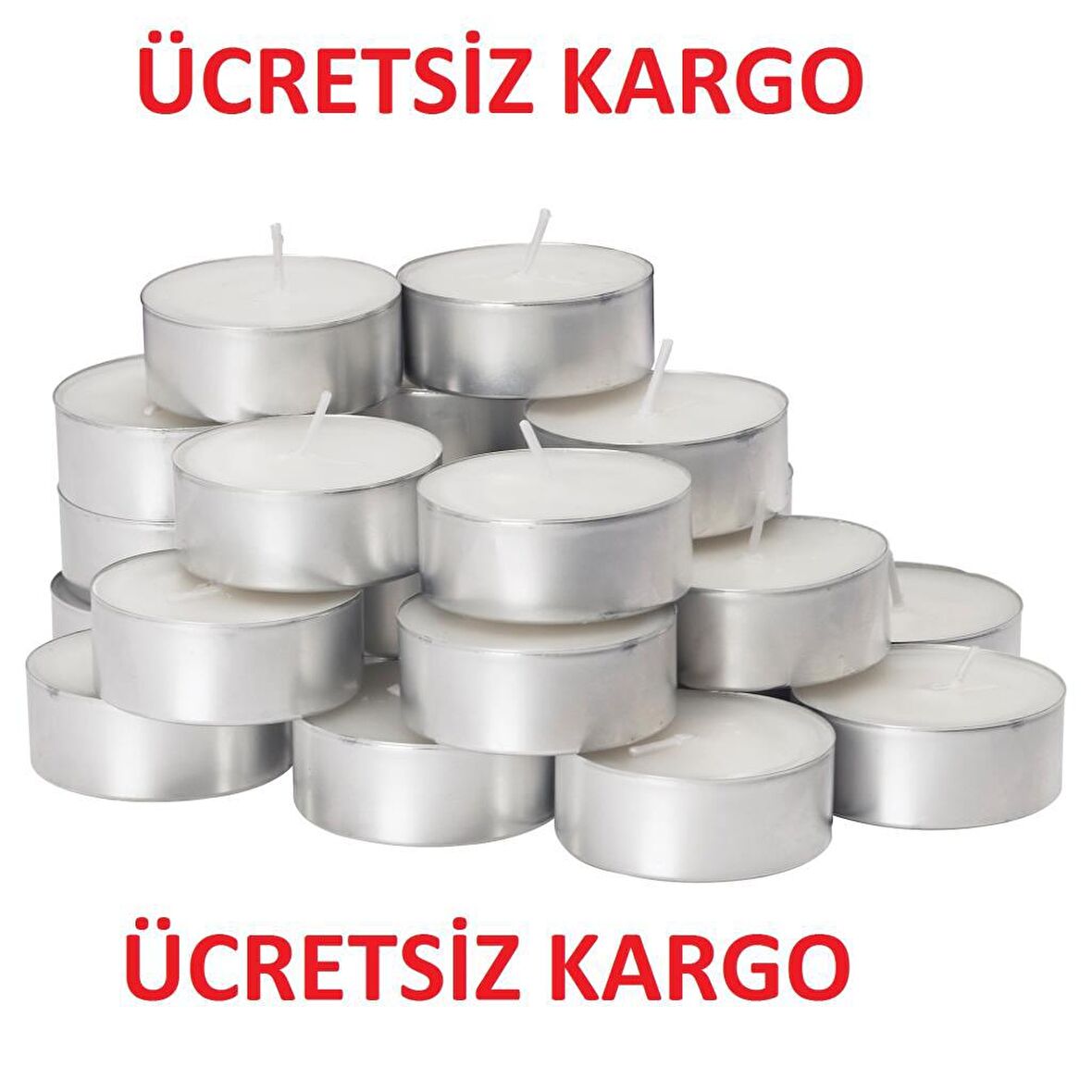 Bozkurt Tealight Mum 4 Saat Yanma Garantili Beyaz 50' li