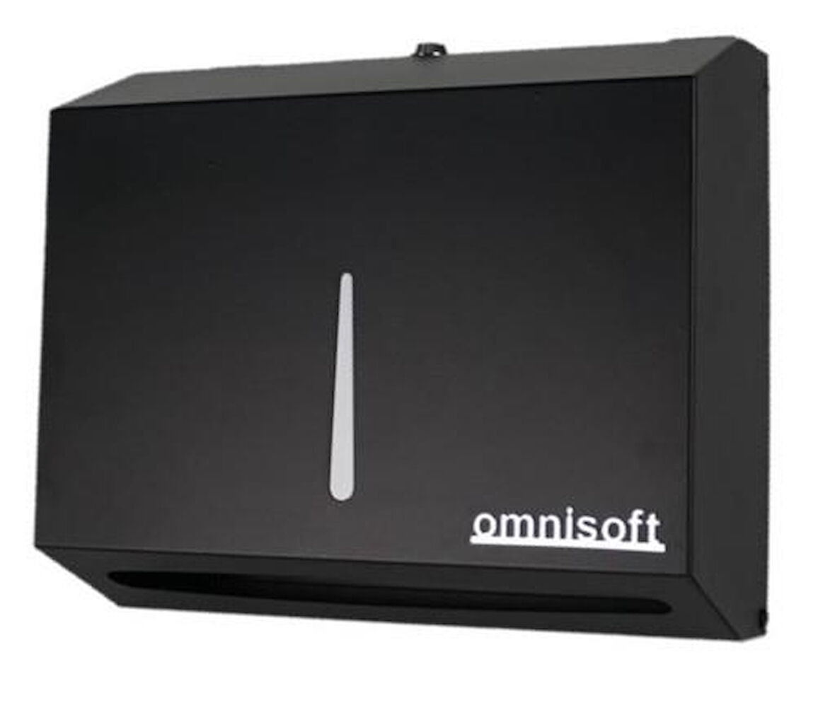 Omnisoft Paslanmaz Z Katlama Kağıt Havlu Dispenseri Siyah 200'lü  