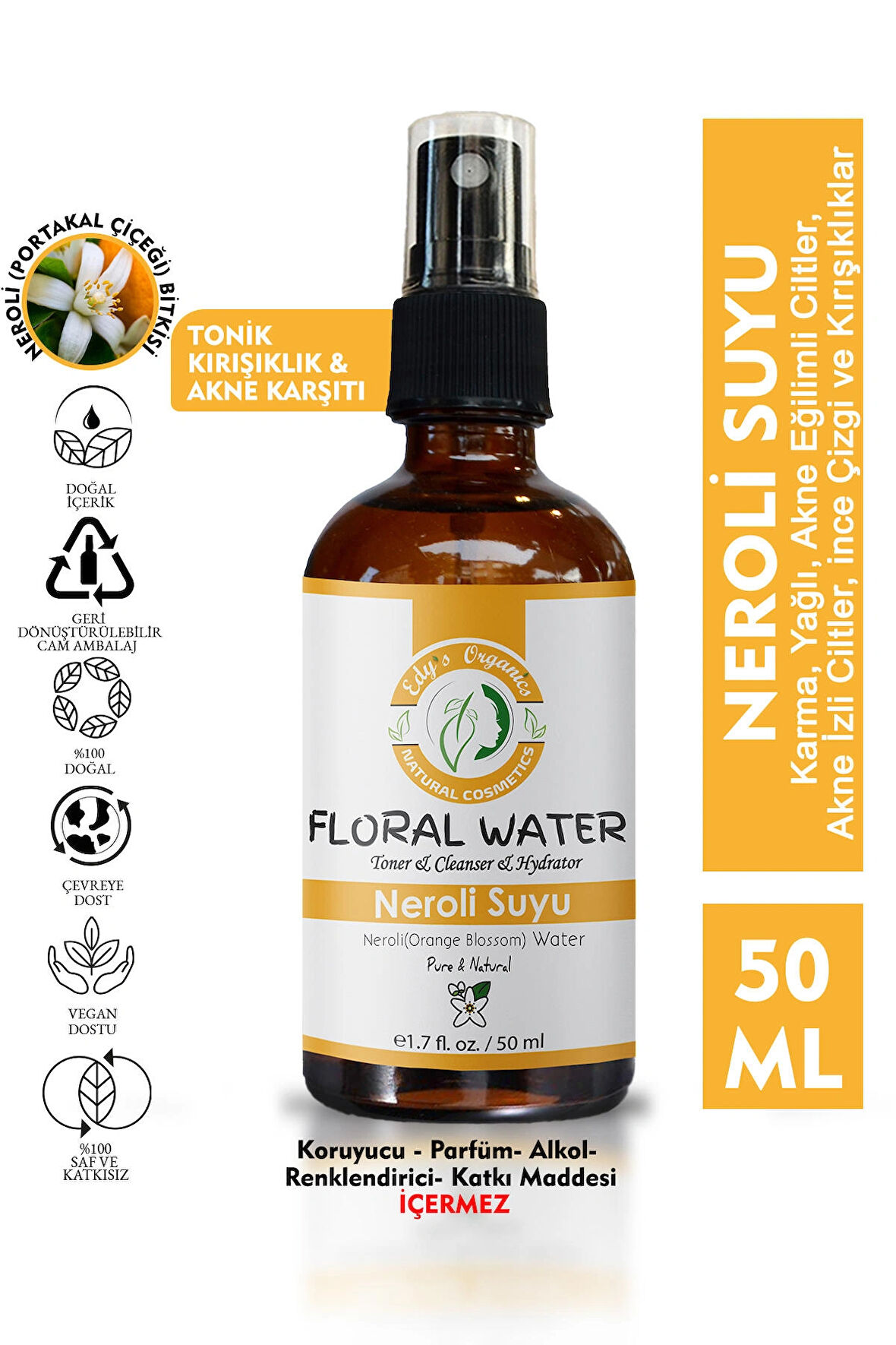 Neroli(portakal Çiçeği) Suyu-50 Ml