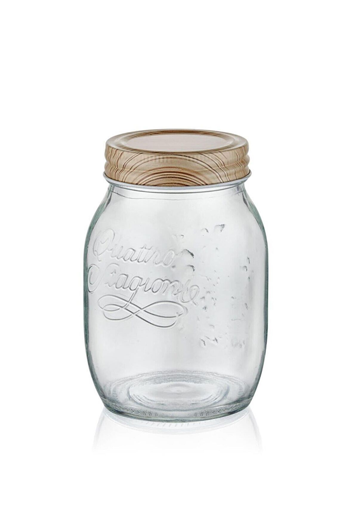 THE MİA CAM0152 QUATRİO CAM KAVANOZ 14 CM 655 ML