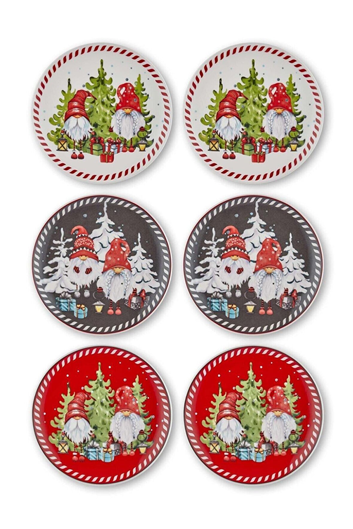 The Mia Gnomes Servis Tabağı 6 Lı Set - 26 cm