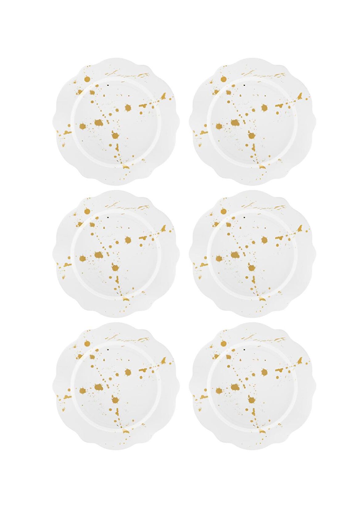The Mia Splash Pasta Tabağı 6 Parça 21 Cm