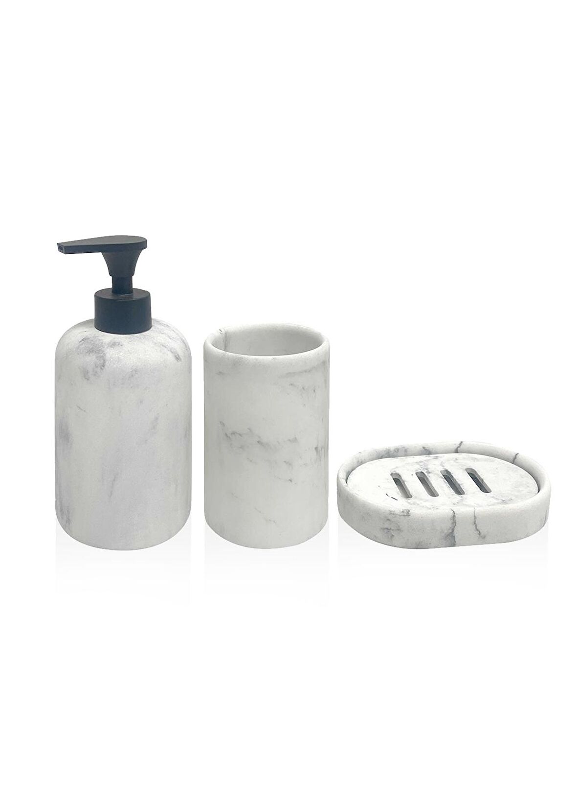 The Mia Marble Banyo Seti 3 Parça