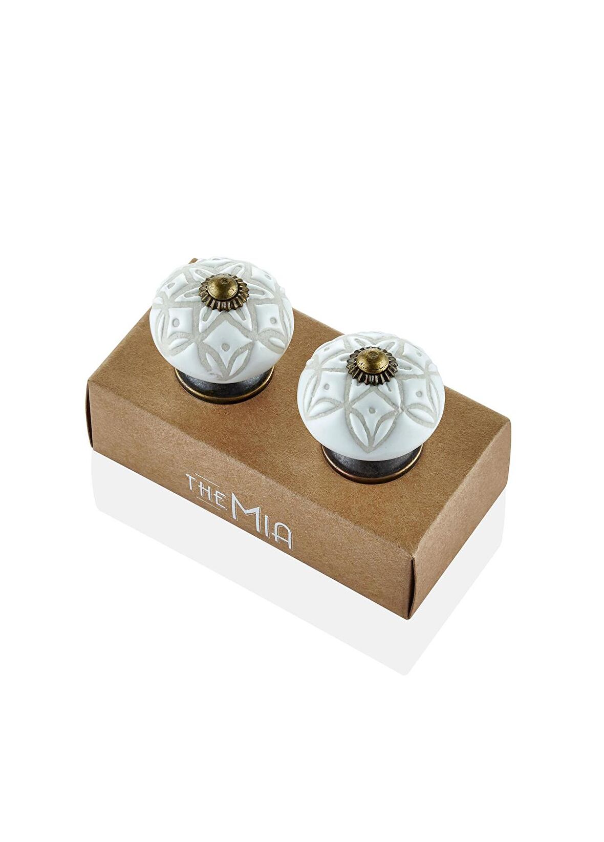 The Mia Seramik Çekmece ve Dolap Kulbu 2li Set