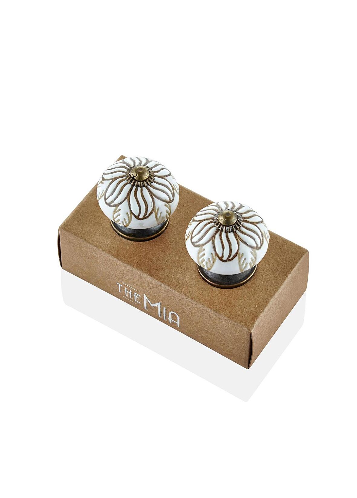 The Mia Seramik Çekmece ve Dolap Kulbu 2li Set