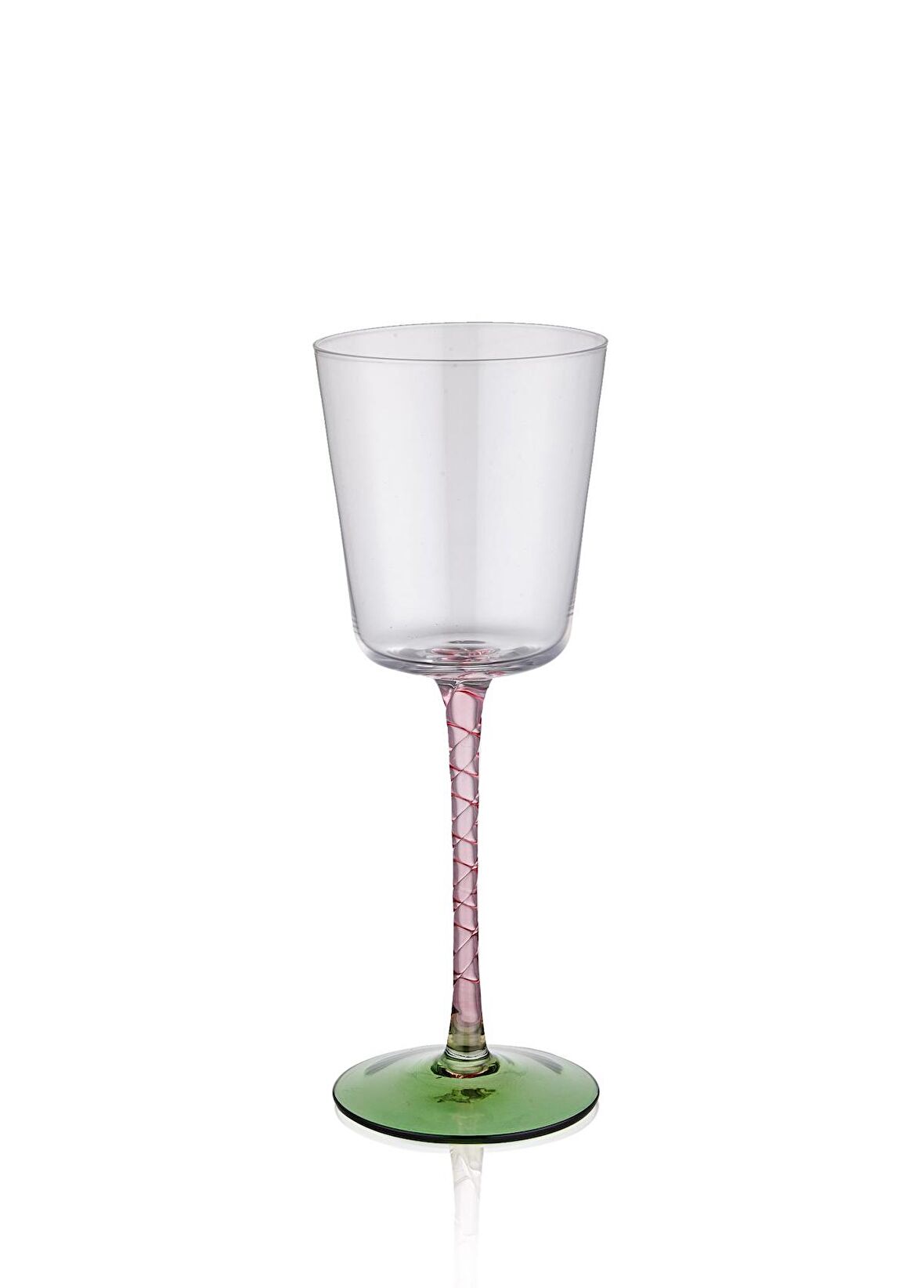 The Mia Pembe&Yeşil Kadeh 300 Ml-6'lı