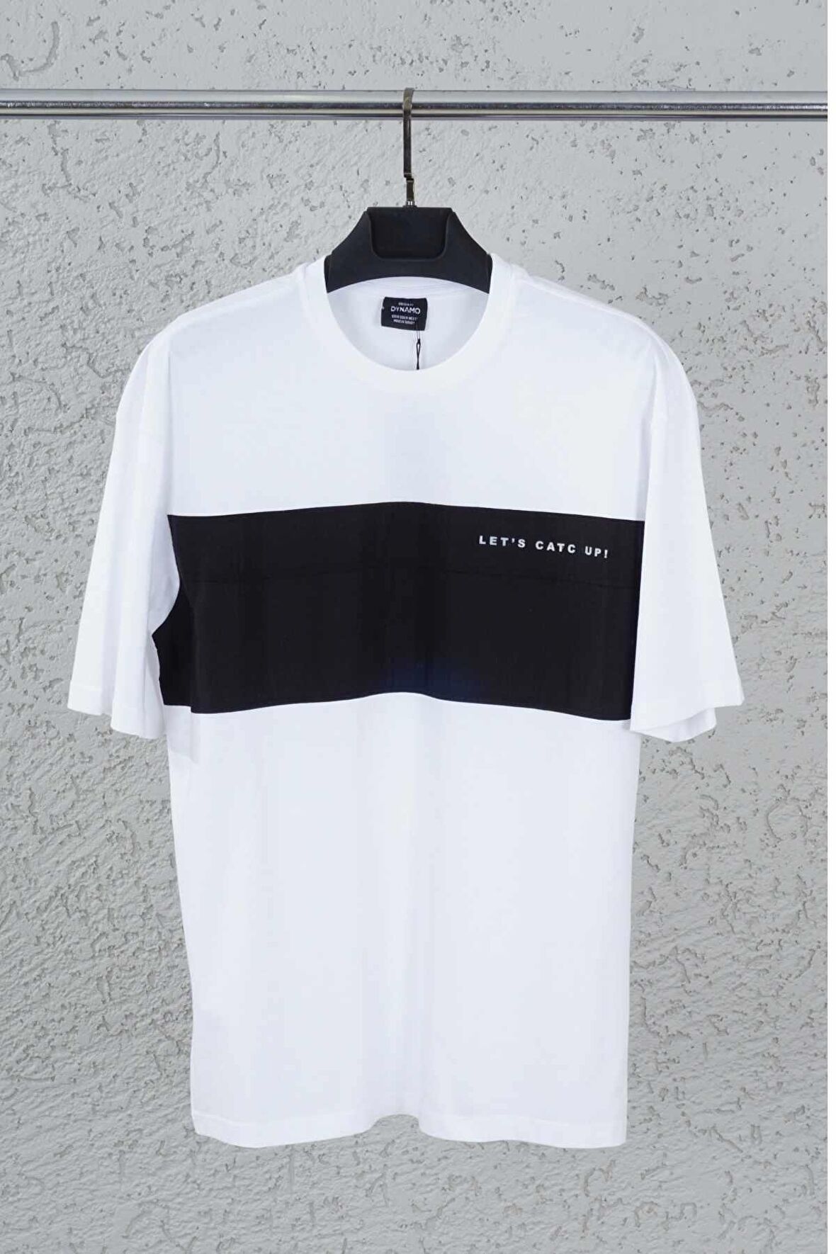 Dynamo Erkek Beyaz 0 Yaka Oversize T-shirt 967  