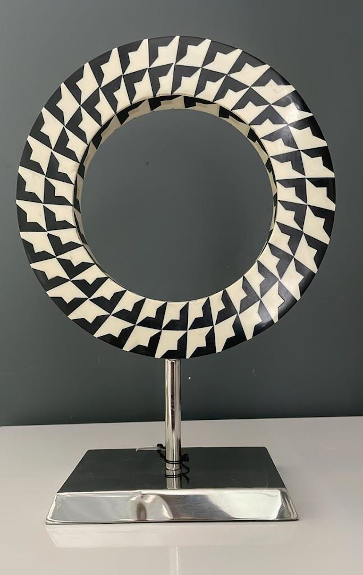 LAMEDOR DAMA DESEN KÜÇÜK HALKA DEKOR 23*10*33CM
