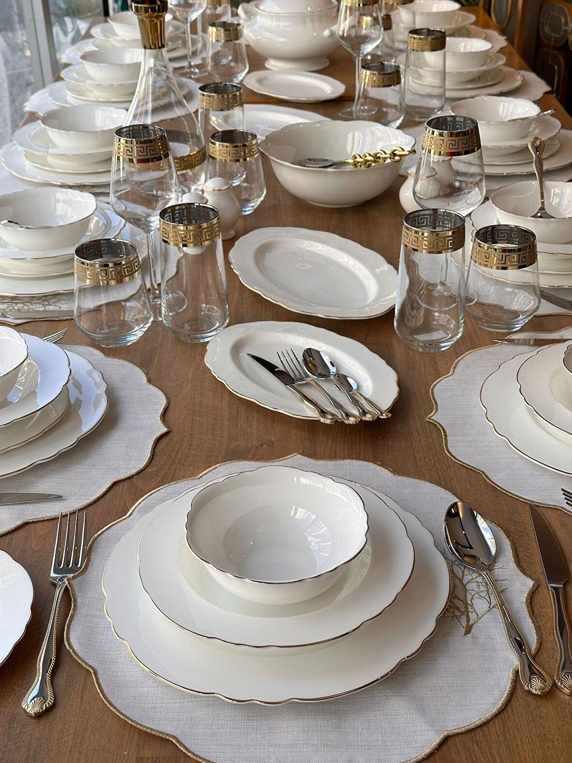 Rossev Elegance 195 Parça 12 Kişilik Yemek Takımı