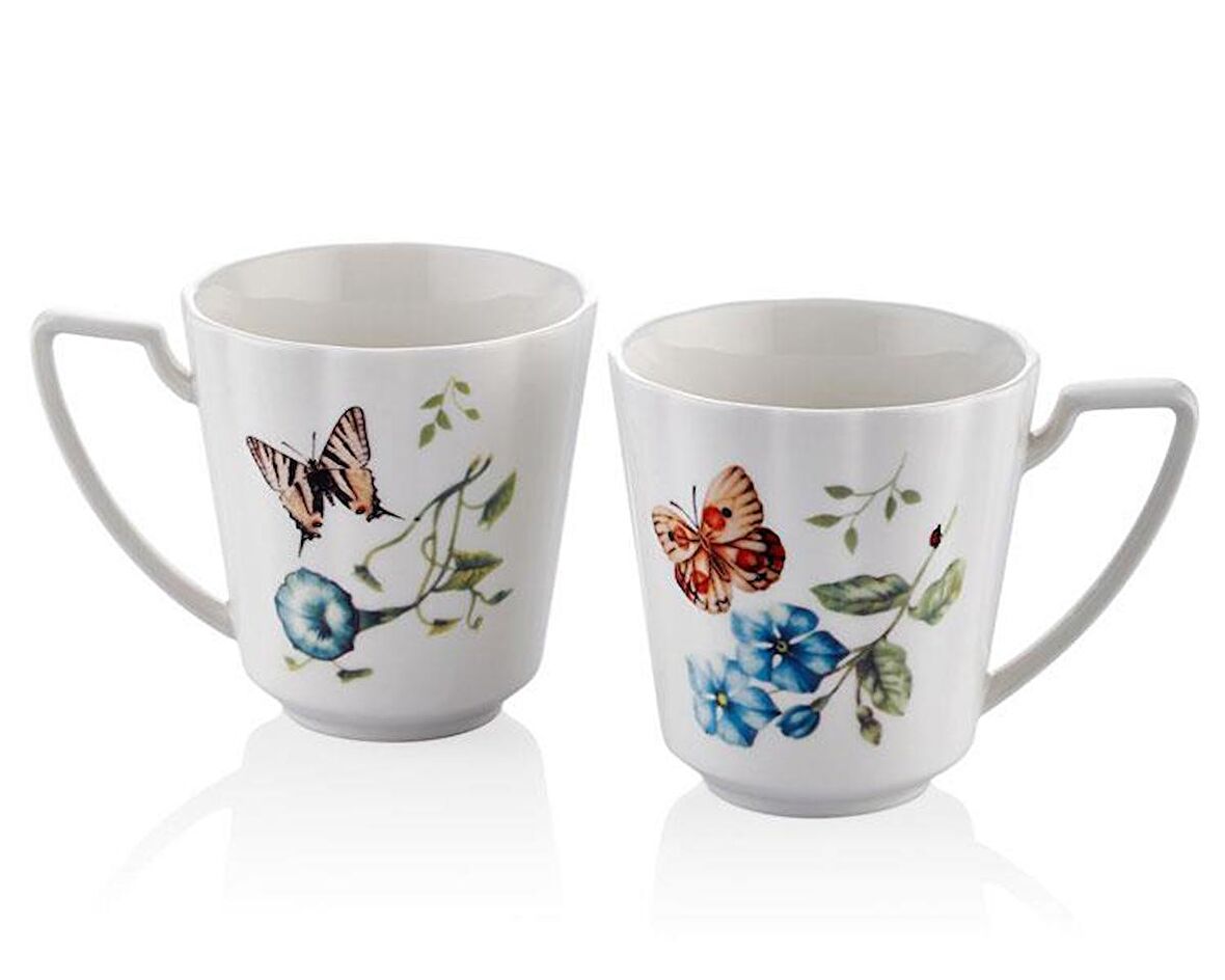 Lamedore Joy Carmen Butterfly 2 Li Mug-Kupa Seti 350 cc 1JYC-109