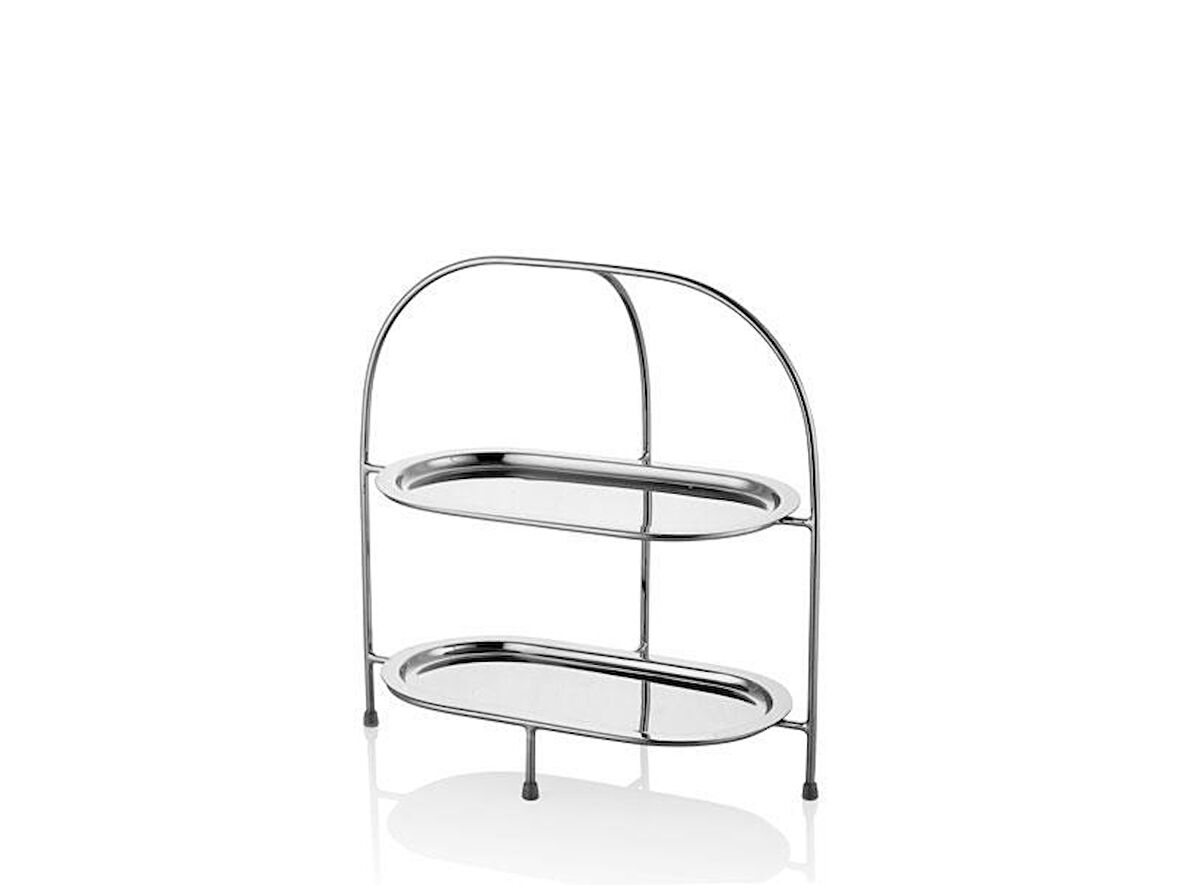 LAMEDOR MEYVE STANDI ELIPS 2 KATLI 37X19,5X39 CM