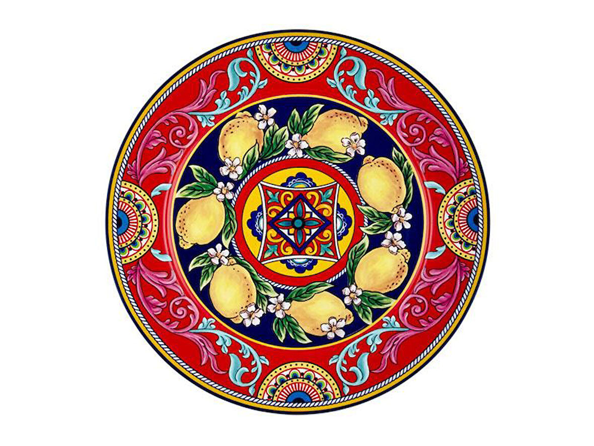 LAMEDORE CITRUS 6LI SERVİS TABAĞI SETİ 27 CM