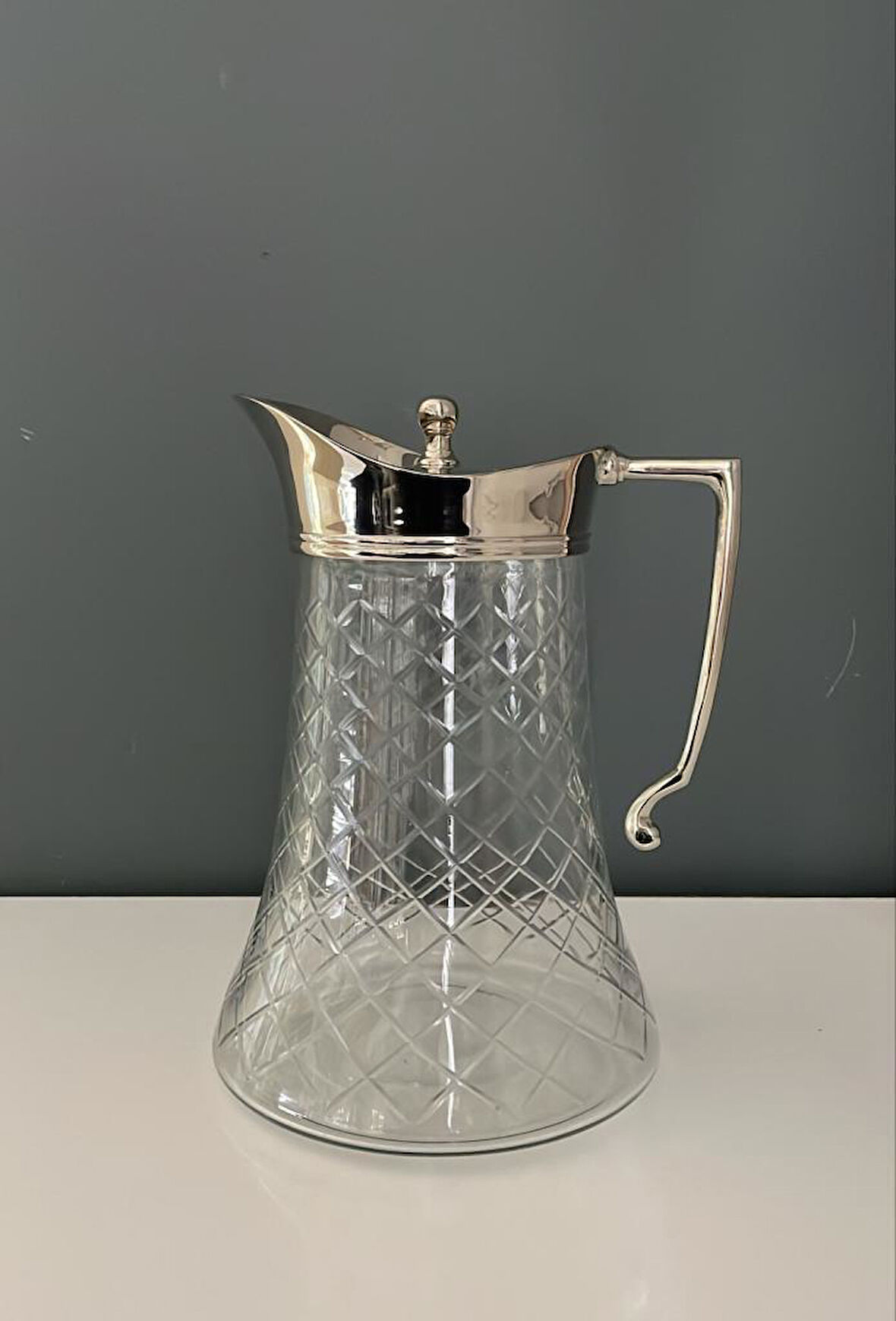 LAMEDORE JUG SÜRAHİ NİKEL 18X15,5X23,5 CM