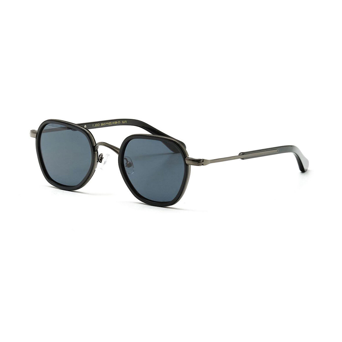 Redberry Fiji C1 49 Unisex Kare Füme Metal Güneş Gözlüğü