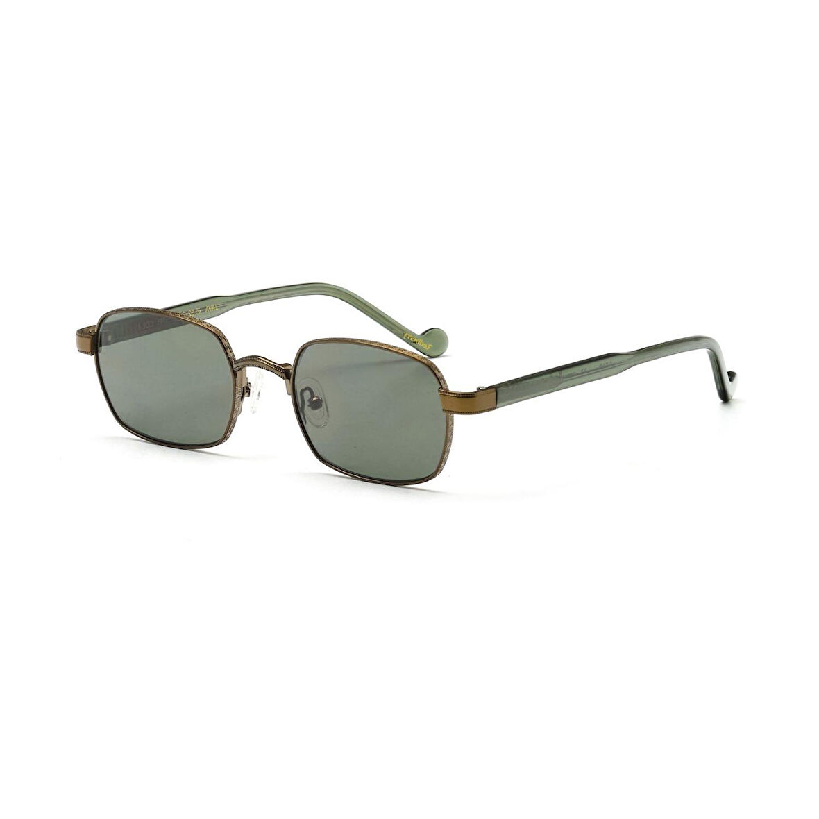Redberry Java C4 52 Unisex Dikdörtgen Bronz Metal Güneş Gözlüğü