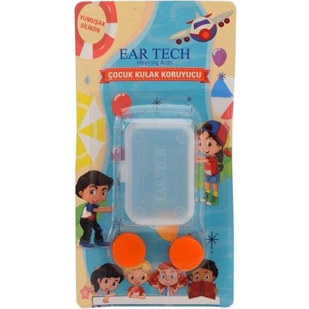 Ear Tech Kulak Tıkacı Sılıkon Cocuk 2 Lı