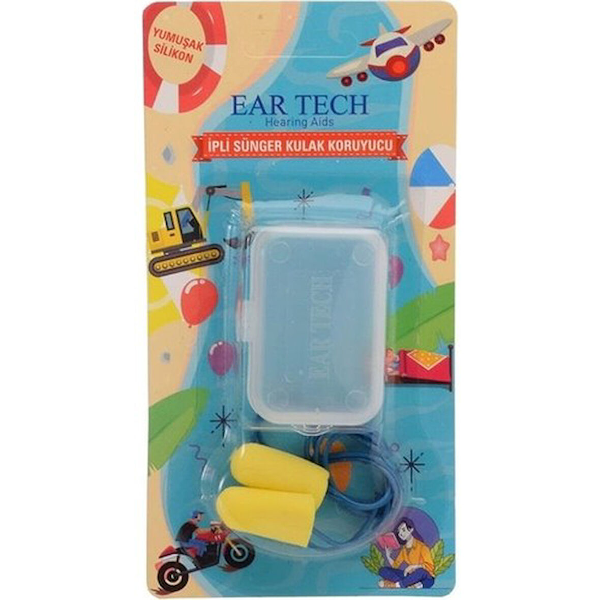 Ear Tech Kulak Tıkacı Sungerlı Iplı 2 Lı
