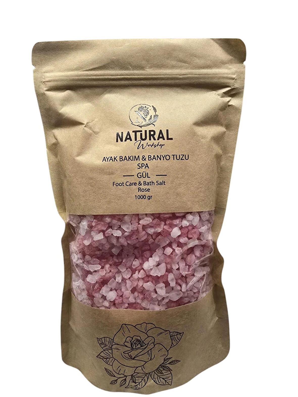 NATURAL AYAK BAKIM & BANYO TUZU GÜL 1000 GR