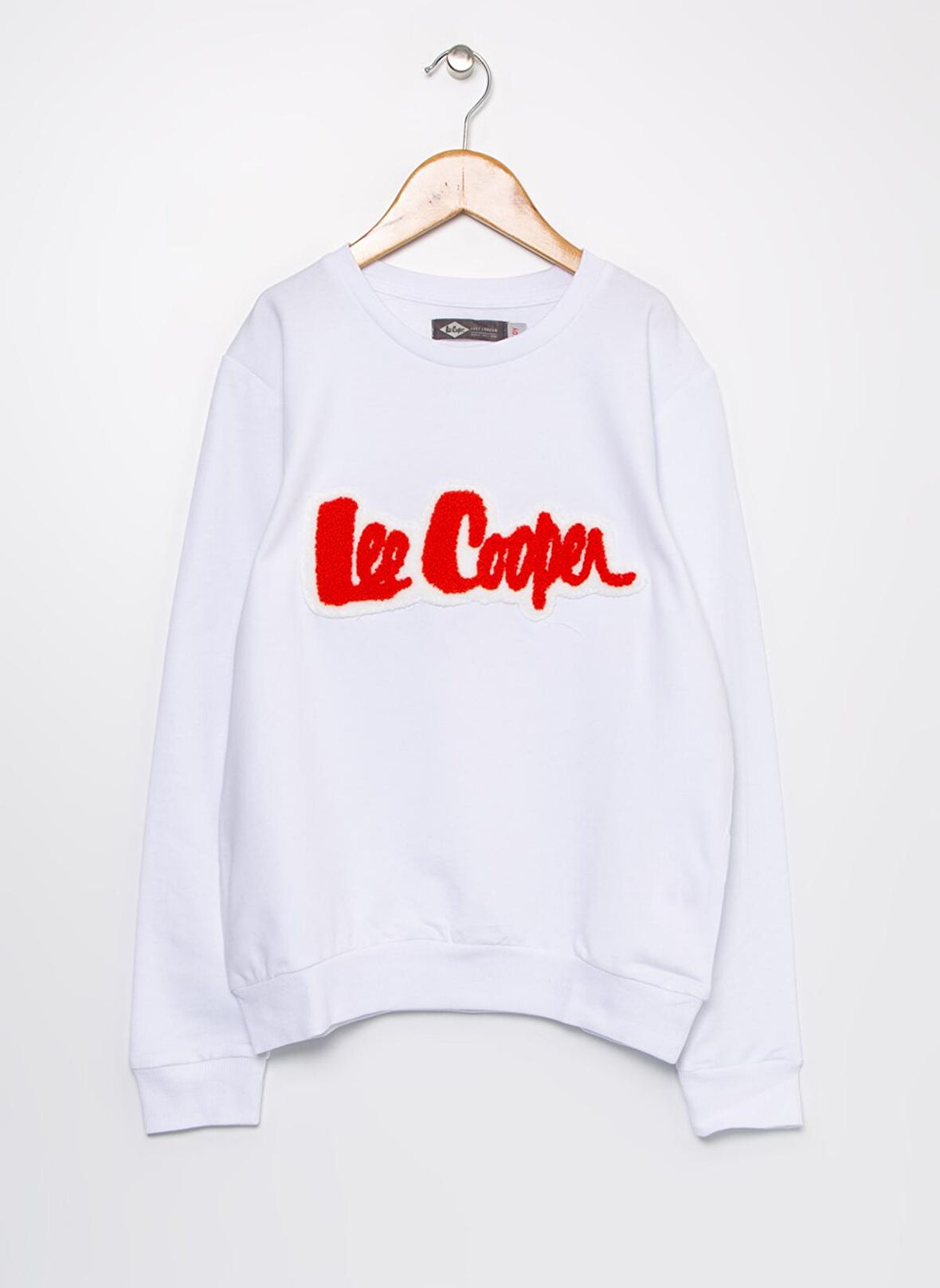 Lee Cooper O Yaka Baskılı Erkek Çocuk Beyaz Sweatshirt